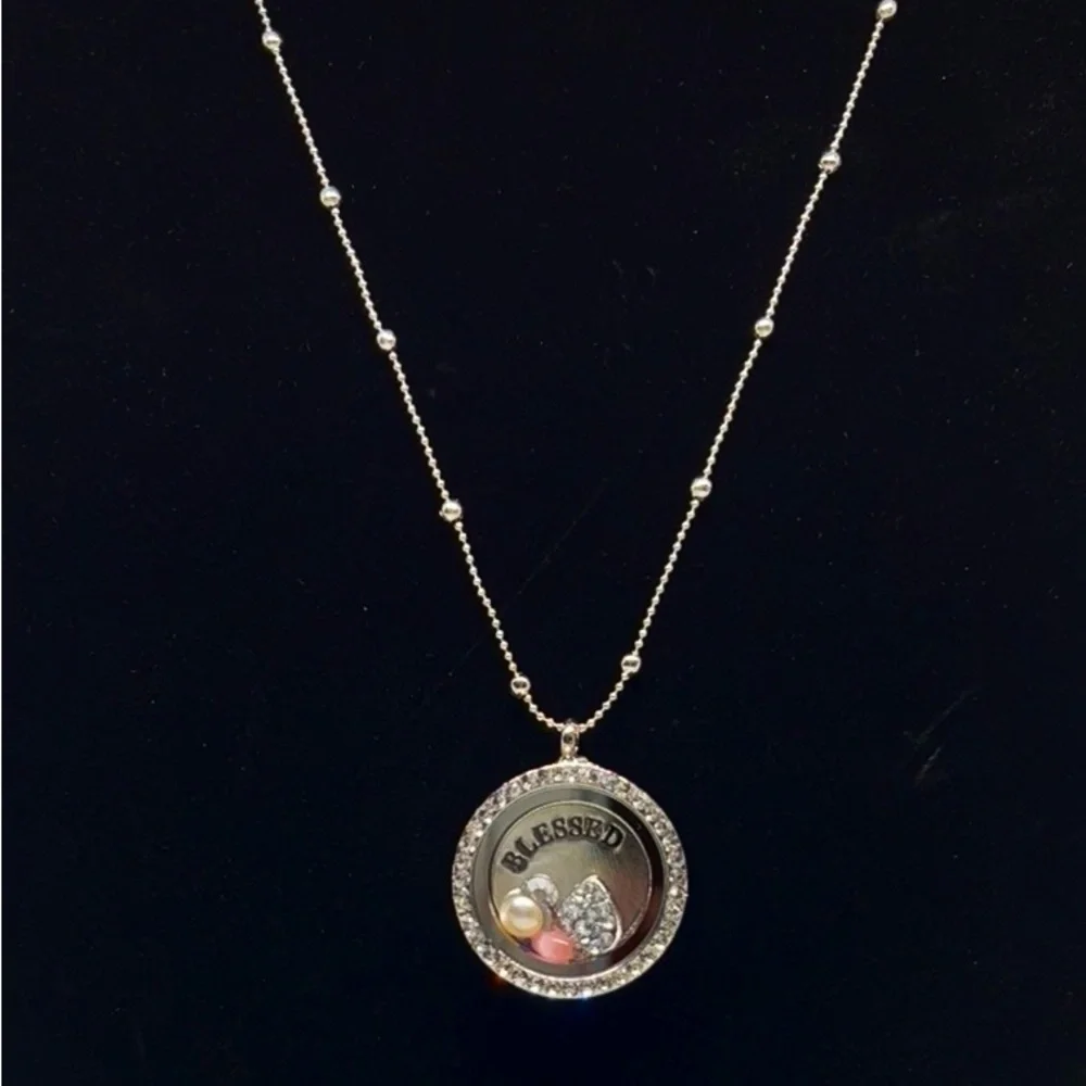 Interchangeable BLESSED Shaker Locket Ball Chain Necklace - Picture 5 of 5
